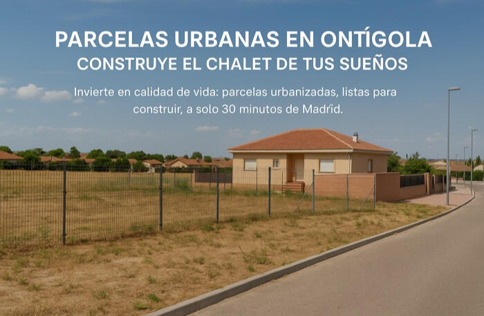 Parcelas urbanizadas en Ontígola listas para construir un chalet